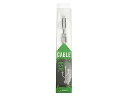 Кабель PowerPlant Quick Charge 2A 2-в-1 cotton USB 2.0 AM – Lightning/Micro 1м grey (KD00AS1289) - мініатюра 2