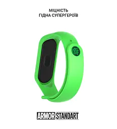 Ремінець ArmorStandart Superhero Edition для Xiaomi Mi Band 7/6/5 Hulk Green (ARM57069) - мініатюра 3