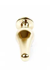 Анальна пробка з кристалом B-Series Jewellery Gold Butt Plug Purple, 9,5х3 см, фіолетовий - мініатюра 4
