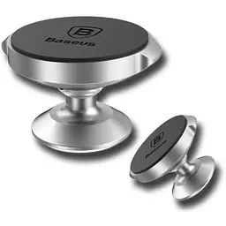 Автомобільний тримач Baseus Small Ears Series Magnetic Bracket Сріблястий - мініатюра 3