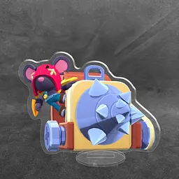 Акрилова колекційна фігурка Brawl Stars Мо 10 см - мініатюра 2