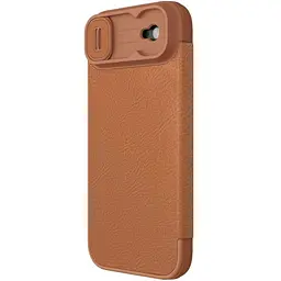Шкіряний чохол-книжка Nillkin Qin Pro Camshield для Apple iPhone 17 Air (6.5) Brown