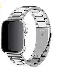 Браслет BeWatch для Apple Watch series 3/4/5/6 із шириною корпусу 38/40мм класичний сталевий Сріблястий (1020405) - мініатюра 2