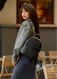 Жіночий рюкзак Sambag Brix KQH чорний 29 х 22 х 10 см (11321001) - мініатюра 4