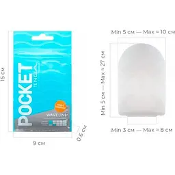 Мастурбатор Tenga Pocket Wave Line (SO5594) [96197] - мініатюра 3