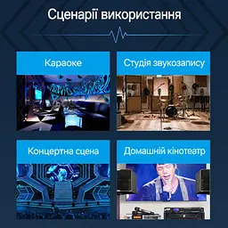Монофонічний аудіокабель Vention 1 м Інструментальний кабель Штекери TS 6,35 мм на обох кінцях Екранування алюмінієвою фольгою та металевим обплетенням Посилений вузол біля штекера Позолочені штекери Чорний із синіми та золотистими акцентами (BAABF) - мініатюра 10
