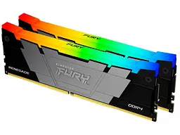 Модуль пам'яті Kingston FURY 64 GB (2x32GB) DDR4 3200 MHz Renegade RGB Black (KF432C16RB2AK2/64)