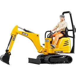 Іграшкова машинка Bruder Міні-екскаватор JCB та фігуркою 1:16 (62002) - мініатюра 2