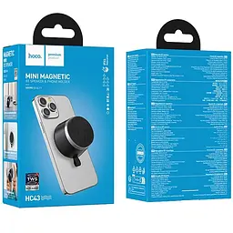 Bluetooth колонка Hoco HC43 Surpass Mini Magnetic Black - мініатюра 4