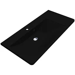 Умивальник Miraggio Sacramento mirastone black 0000436, Чорний матовий