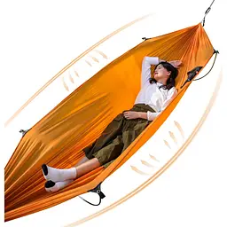 Гамак з дугами без перекидання Naturehike NH22DC008 (270x140 см) Помаранчевий - мініатюра 3