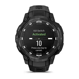 Смарт-годинник Garmin Instinct Crossover Amoled Tactical Black with Black Silicone (010-03398-42) - мініатюра 7