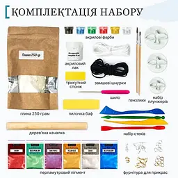 Великий набір для створення прикрас "Птахи" GL-008 з пластичної глини - мініатюра 2