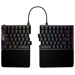 Клавіатура ASUS ROG Falcata Split 83key Magnetic Switch USB-A/WL/BT EN RGB Black (90MP043H-BKUA20) - мініатюра 1