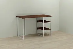 Комп'ютерний стіл Ferrum-decor Кевін 75x100x70 білий ДСП Венге 32мм (FRD-105860)