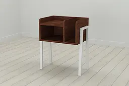 Тумба модульна Ferrum-decor Амелі 540x450x320 метал Білий ДСП Венге 16 мм (FRD-105498) - мініатюра 3
