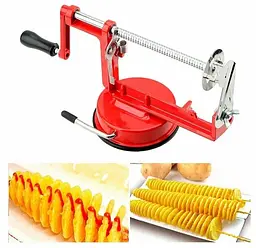 Машинка для різання картоплі спіраллю SPIRAL POTATO SLICER апарат для нарізування картоплі для чіпсів - мініатюра 7