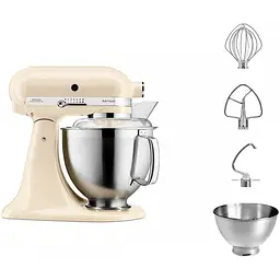 Планетарний міксер KitchenAid Artisan 4.8 л кремовий (5KSM185PSEAC) - мініатюра 3