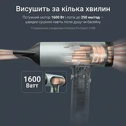 Фен Rowenta Tiny 1600 Вт зелено-чорний (HY7120E0) - мініатюра 9