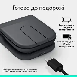 Мишка Logitech Mobi Fold Bluetooth Graphite (910-007604) - мініатюра 5