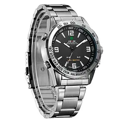 Наручний годинник чоловічий Weide Standart Silver Сріблястий (991) - мініатюра 10