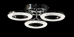 Люстра стельова LED Splendid Ray L2723/3, 3 лампи, регульована температура світла, хром, сучасний стиль для дому - мініатюра 4