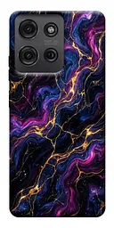 TPU чохол Demsky Purple space marble для Motorola Moto G75 5G