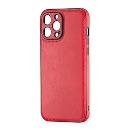 Чохол Jinduka Leather Protected Camera iPhone 13 Pro Max Red