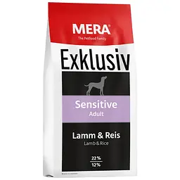Сухий корм Mera Exklusive sensitive Adult Lamm-Reis Adult для чутливих собак з ягням та рисом 15 кг