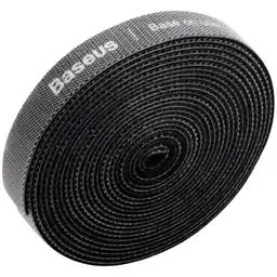 Організатор кабелю BASEUS стяжка липучка хомут для проводів 3 м Чорний