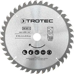 Диск пиляльний Trotec 190х20х2,2 HW40 Wood 3 шт - мініатюра 3