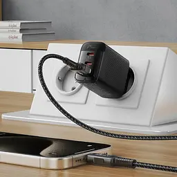 МЗП Acefast A108 GaN PD67W (1USB-A/2C) Black - мініатюра 5