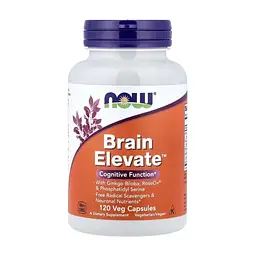 Вітамінно-мінеральний комплекс Now Foods Комплекс для підтримки Мозку, Brain Elevate, 120 Вегетаріанськ (NF3304)