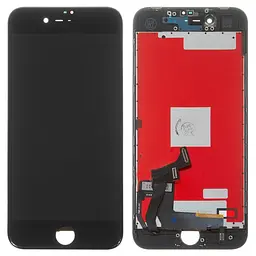 Дисплей для iPhone 8, iPhone SE 2020, чорний, з рамкою, Tianma, з пластиками камери та давача приближення