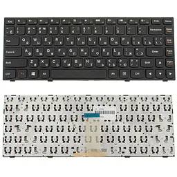 Клавіатура для ноутбука LENOVO (G40-30, G40-45, G40-70, Z40-70, Z40-75, Flex 2-14) rus, чорна, чорна рамка