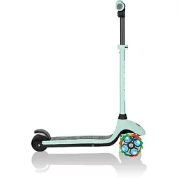 Електросамокат Globber E-Motion 4 колеса з підсвіткою, 50 кг, 3 колеса, пастельно-м'ятний - мініатюра 4