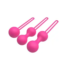 Вагінальні кульки Erospace Sweet Play A12, 3 шт., рожевий - мініатюра 3