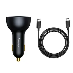 Авто ЗУ Baseus 160W Car Charger 2C+U + кабель - комплект зарядный для авто (TZCC2M-0G / CCZX-160CX) - мініатюра 6