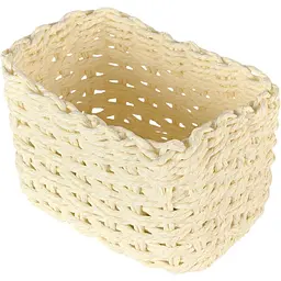 Кошик плетений МВМ My Home (MVM) TH-34 S 17х11х11 см білий (TH-34 S WHITE) - мініатюра 2