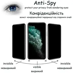 Скло захисне Drobak Apple iPhone 17e Matte Ceramics Anty Spy (151520) - мініатюра 5