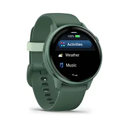 Смарт-годинник Garmin Vivoactive 6 Metallic Jasper Green with Jasper Green Silicone Band (010-02985-42) - мініатюра 2