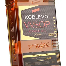 Коньяк України Koblevo Ординарний, 5 зірок, 40%, 0,5 л (596345) - мініатюра 7