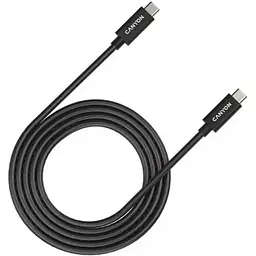 Кабель USB Type-C Canyon UC-42 Type C to Type-C 240W 2m Black (CNS-USBC42B)