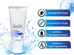 Лубрикант Uberglide Anal Water Based Lubricant Анальний на водній основі 100 мл - мініатюра 2