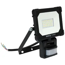 Прожектор Yato SMD LED датчик руху 20 Вт 230 В 1900 лм 30 діодів чорний (YT-818271) - мініатюра 3