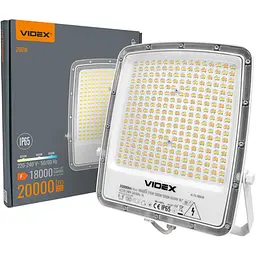 LED прожектор Videx F5 200W 3000-5000-6500K 230V білий (VL-F5-200CW)  - мініатюра 10