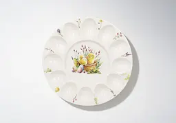 Блюдо порцелянове для 12 яєць та паски BonaDi Easter Melody 27 см (K237) - мініатюра 2