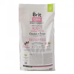 Сухий корм Brit Care Dog Sustainable Adult Small Breed для собак малих порід, з куркою та комахами, 7 кг - мініатюра 7
