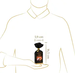 Шоколадні цукерки з мигдалем Lindt Weihnachtsmandeln Edelbitter 100г - мініатюра 5
