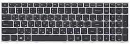 Клавіатура для ноутбука Lenovo IdeaPad (G50-70, G50-30), Black, (Gray Frame)